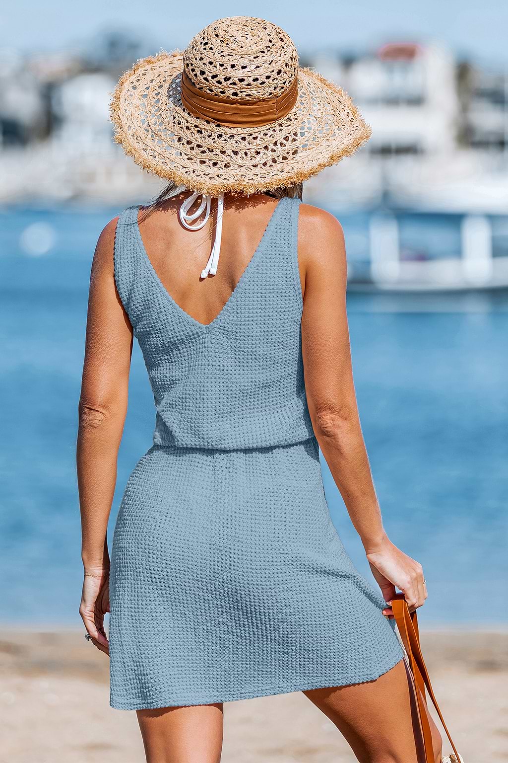 Summer Oasis Blue Cover-Up Dress - Image 2