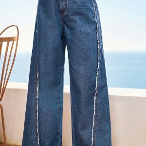 Fray Away Blue Jeans