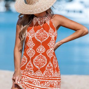 Sunny Haze Ornate Mini Dress