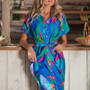 Reflection Abstract Mini Dress