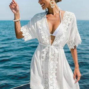 So Fresh White Cover-Up Mini Dress