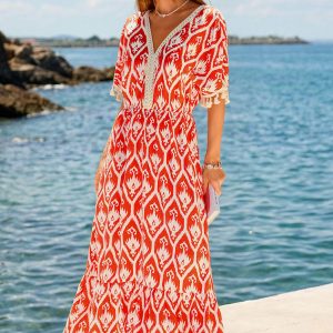 LA Sunset Ornate Maxi Dress