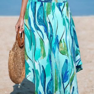 Dopamine Rush Abstract Midi Skirt