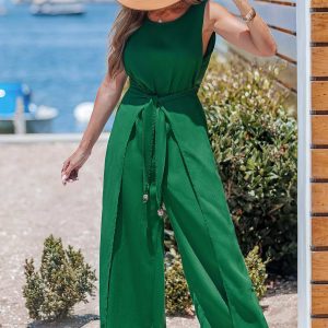 Start Somewhere Green Jumpsuit