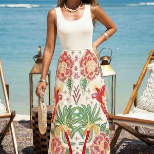 Without a Doubt Tropical Maxi Dress
