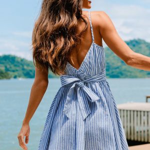 Violette Striped Mini Dress