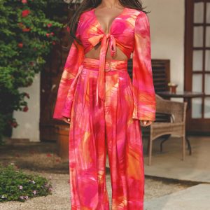 x JJD Tequila Sunrise Top