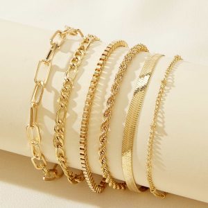 Full Circle Gold-Tone Bracelet Set