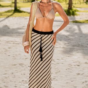 In the Rough Striped Cover-Up Sarong