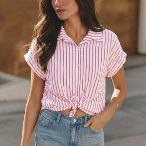 Meringue Striped Blouse
