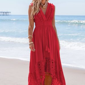 Ruby Daze Red Midi Dress