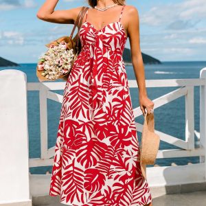 Bubbly Tropical Maxi Dress