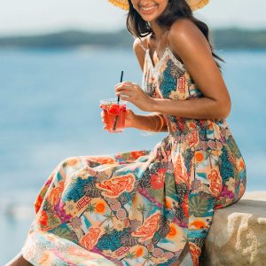Postcard Tropical Midi Dress