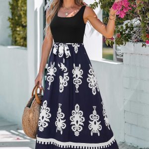 Prismatic Ornate Maxi Dress