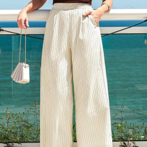 Lime Twist Striped Pants