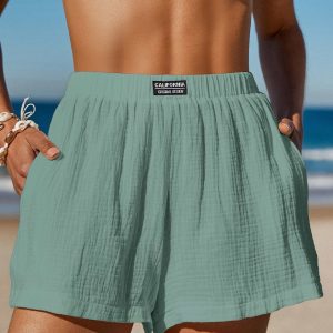 Splash Green Cover-Up Shorts