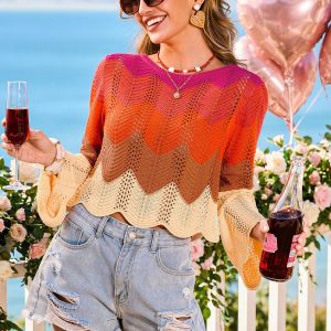 Big Break Striped Cover-Up Top