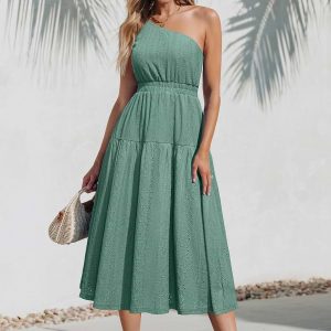 Simmer Green Midi Dress