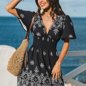 Bella Rose Floral Mini Dress