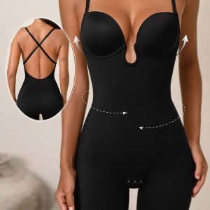 In My Favor Black Shapewear Bodysuit