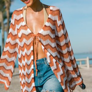 Echo Valley Chevron Cover-Up Kimono