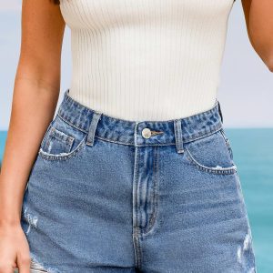 Simply Put Denim Shorts
