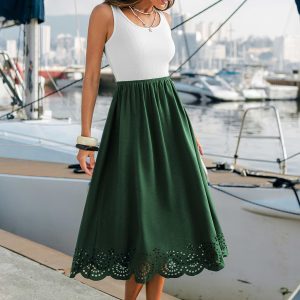 Garden Party Two-Toned Midi Dress