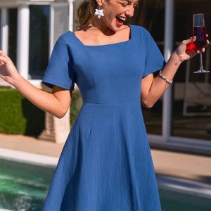 Just Imagine Blue Mini Dress
