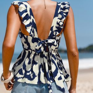 Postcard Crush Abstract Top