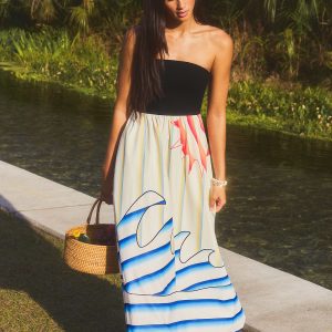 Room With a View Tropical Maxi Dress