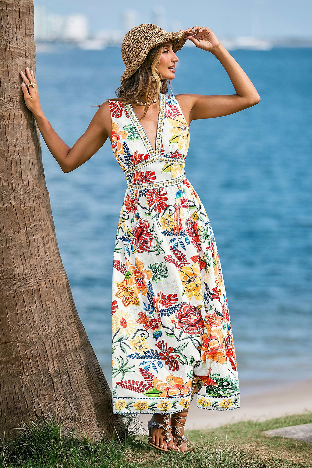 Sabrina Tropical Maxi Dress