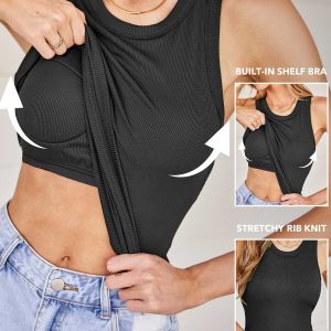 No Rush Black Tank