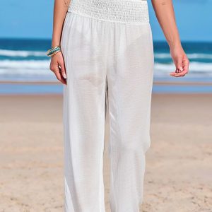 Saltwater Dreams White Cover-Up Pants