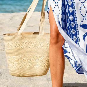 Coconut Glow Straw Bag