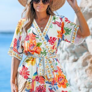Jet Lag Floral Romper