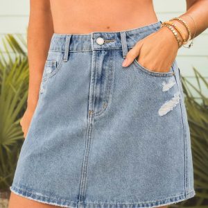 Orange Avenue Denim Mini Skirt