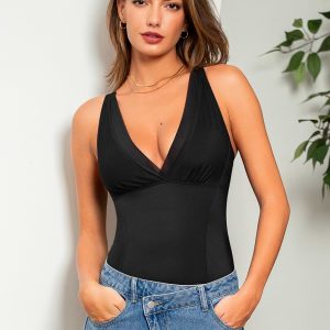 It's Giving Black Shapewear Bodysuit