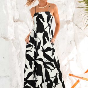 Polished Retreat Tropical Maxi Dress