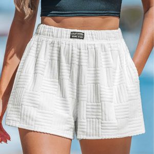 Cali Coast White Shorts