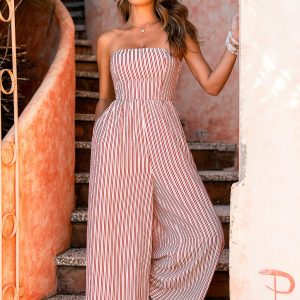 Summer in the City Striped Jumpsuit