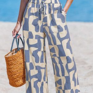 Novel Idea Abstract Pants