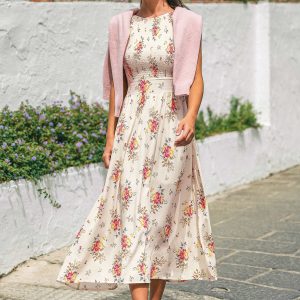 Fearless Floral Midi Dress