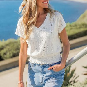Weekend Vacay White Tee