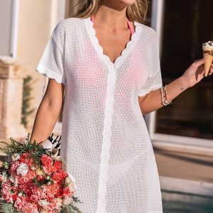 Good Things White Cover-Up Mini Dress