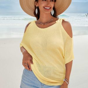 Buttery Bliss Yellow Cover-Up Top
