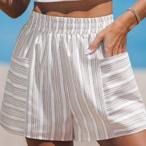 Cheer On Striped Shorts