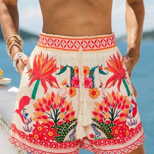 Just Vibes Tropical Shorts