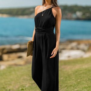 Gotta Glow Black Jumpsuit